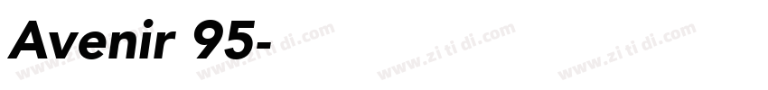 Avenir 95字体转换